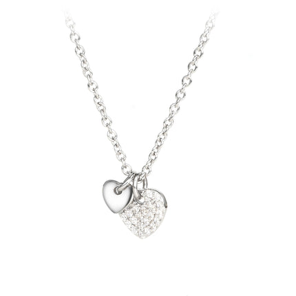 HEART SHAPE SILVER NECKLACE