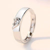 ONE HEART SILVER MATCHING RING