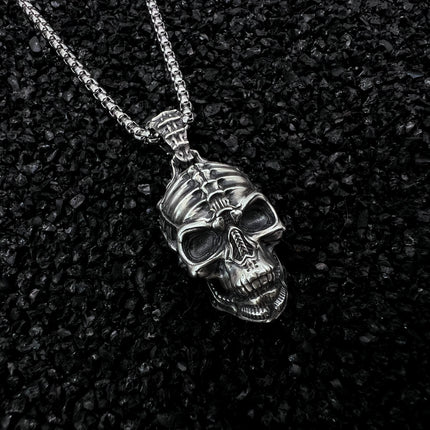 HANDMADE SILVER SKULL PENDANT