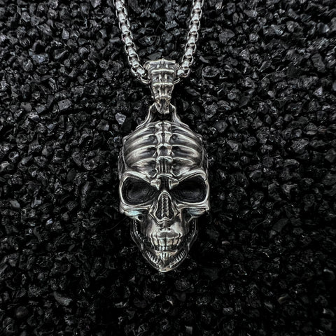 HANDMADE SILVER SKULL PENDANT