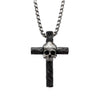 SKULL WOOKEN CROSS PENDANT